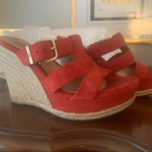 Ugg Tawnie Tango Wedges Red Espadrilles
